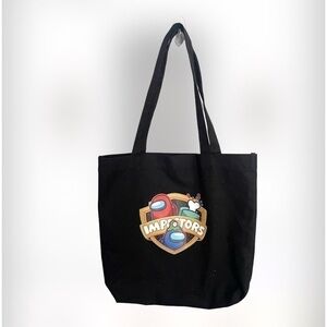 IMPOSTOR Among us black double handle tote